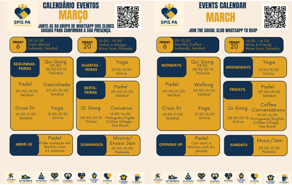 📅 Caledário Eventos de Março / March Events Calendar” poster