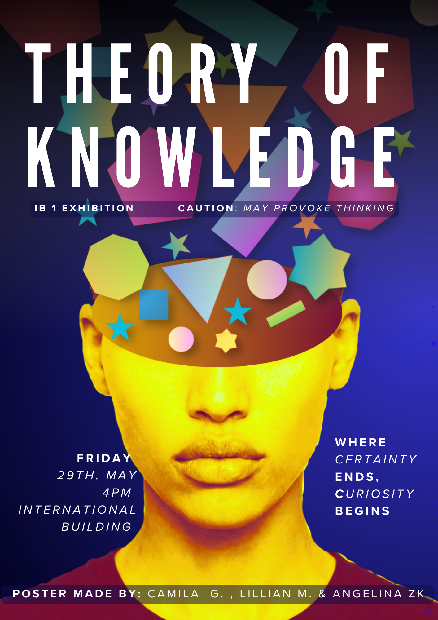 IB1 Theory of Knowledge  Exhibition poster