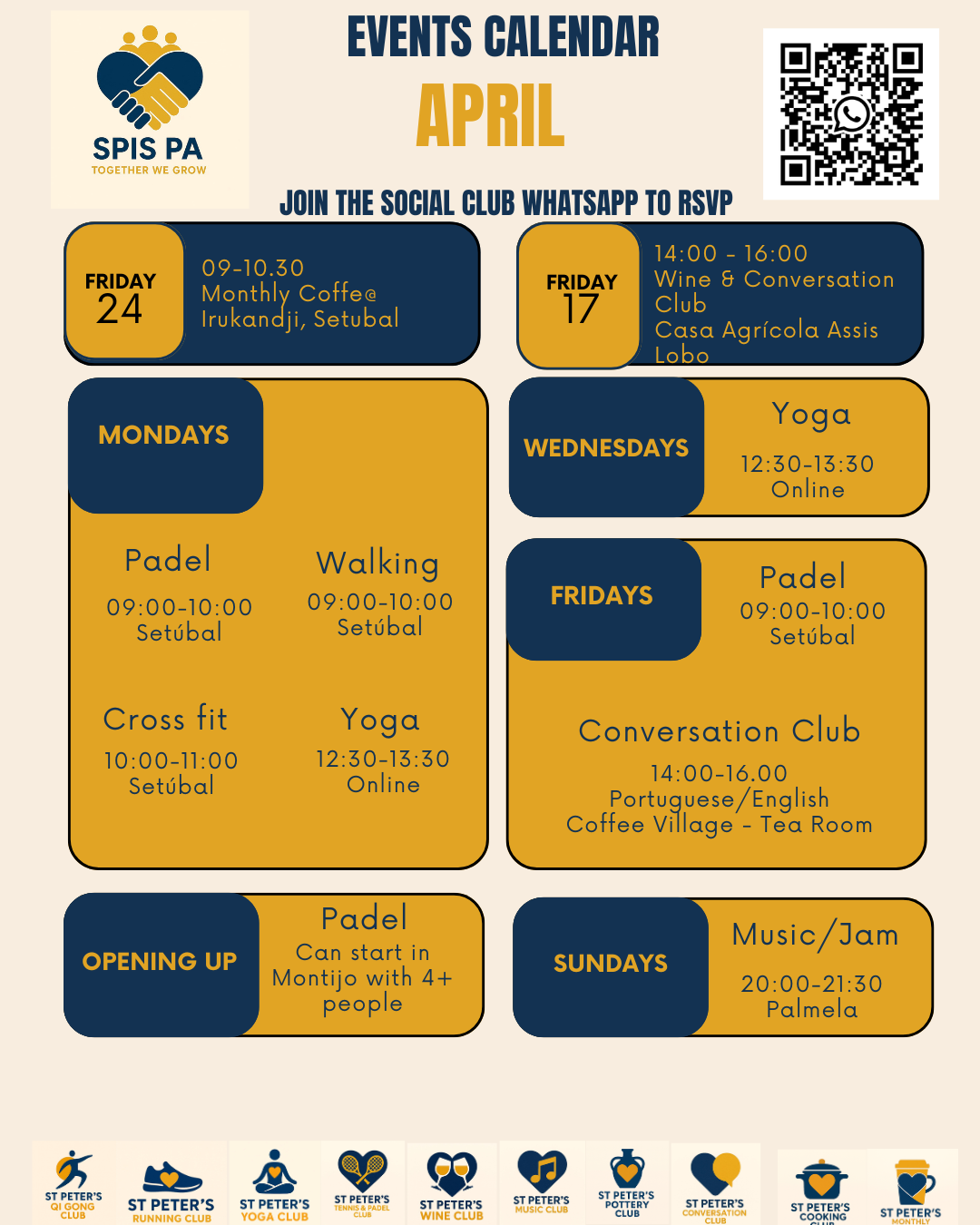 Calendário de eventos em Abril / image